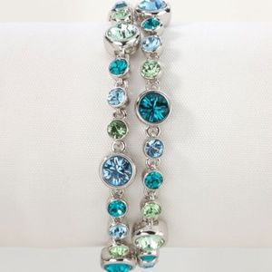 Touchstone Crystal Blue Sky Bracelet Swarovski NEW